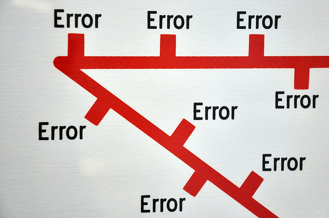 Mapa de línea de metro con paradas llamadas Error